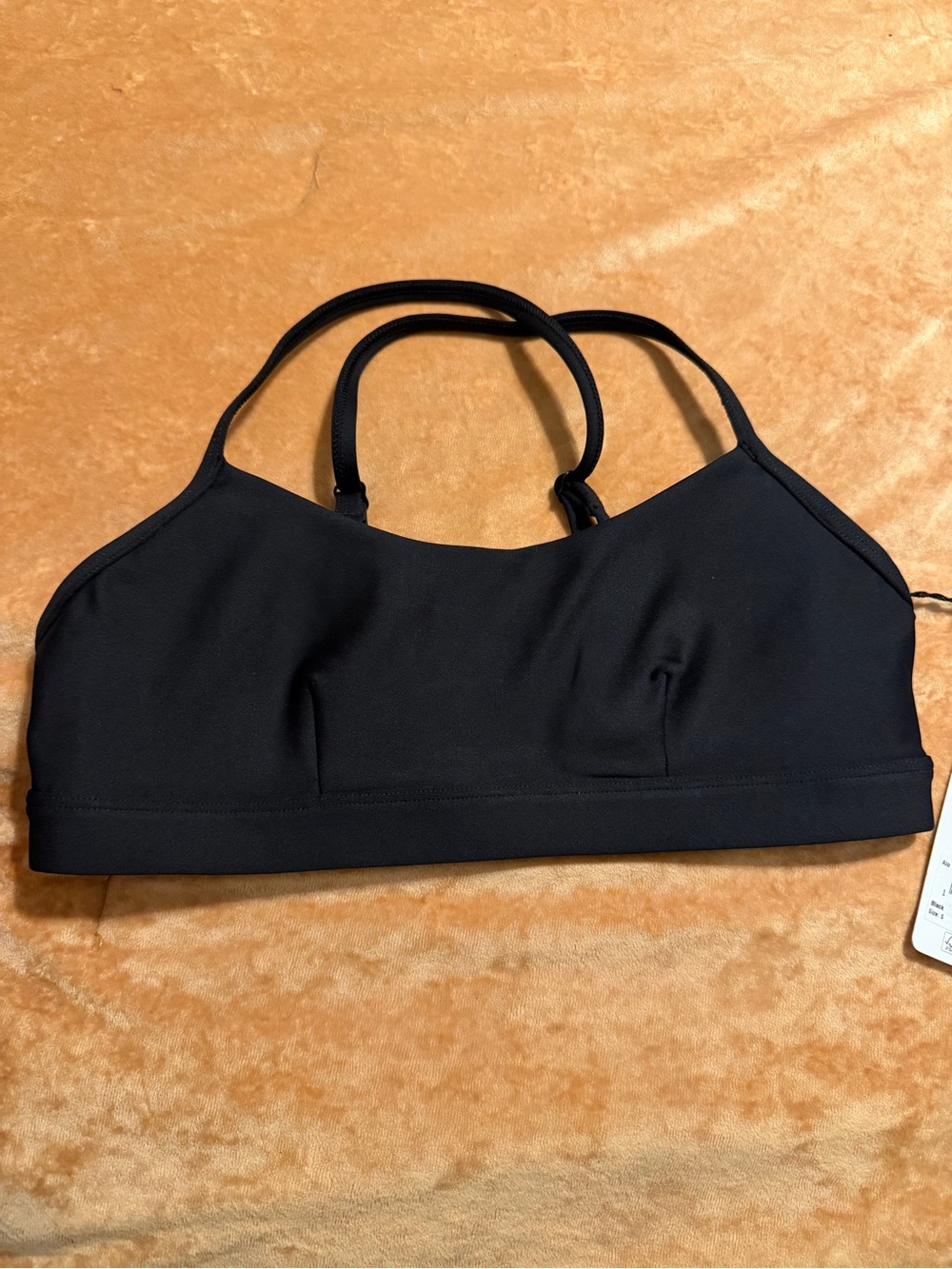 ALO Yoga Black Strappy Sports Bra